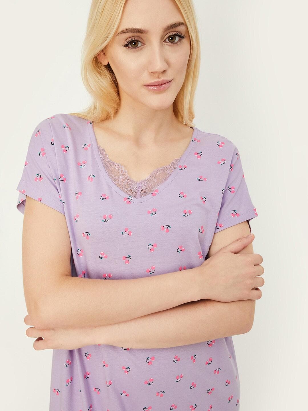 max Printed Pure Cotton T-Shirt Nightdress