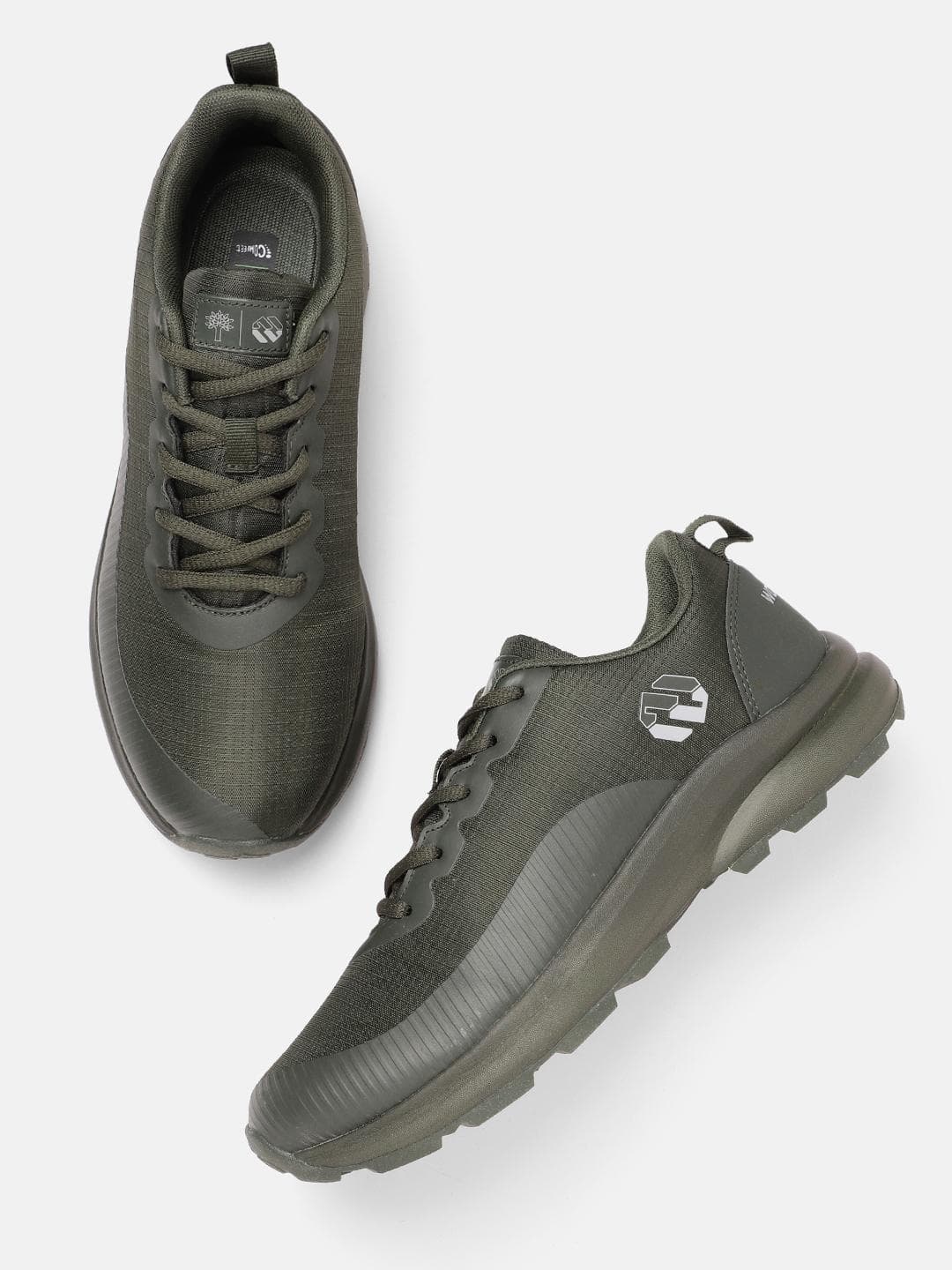 Woodland Men Mesh Woven Design Running Shoes