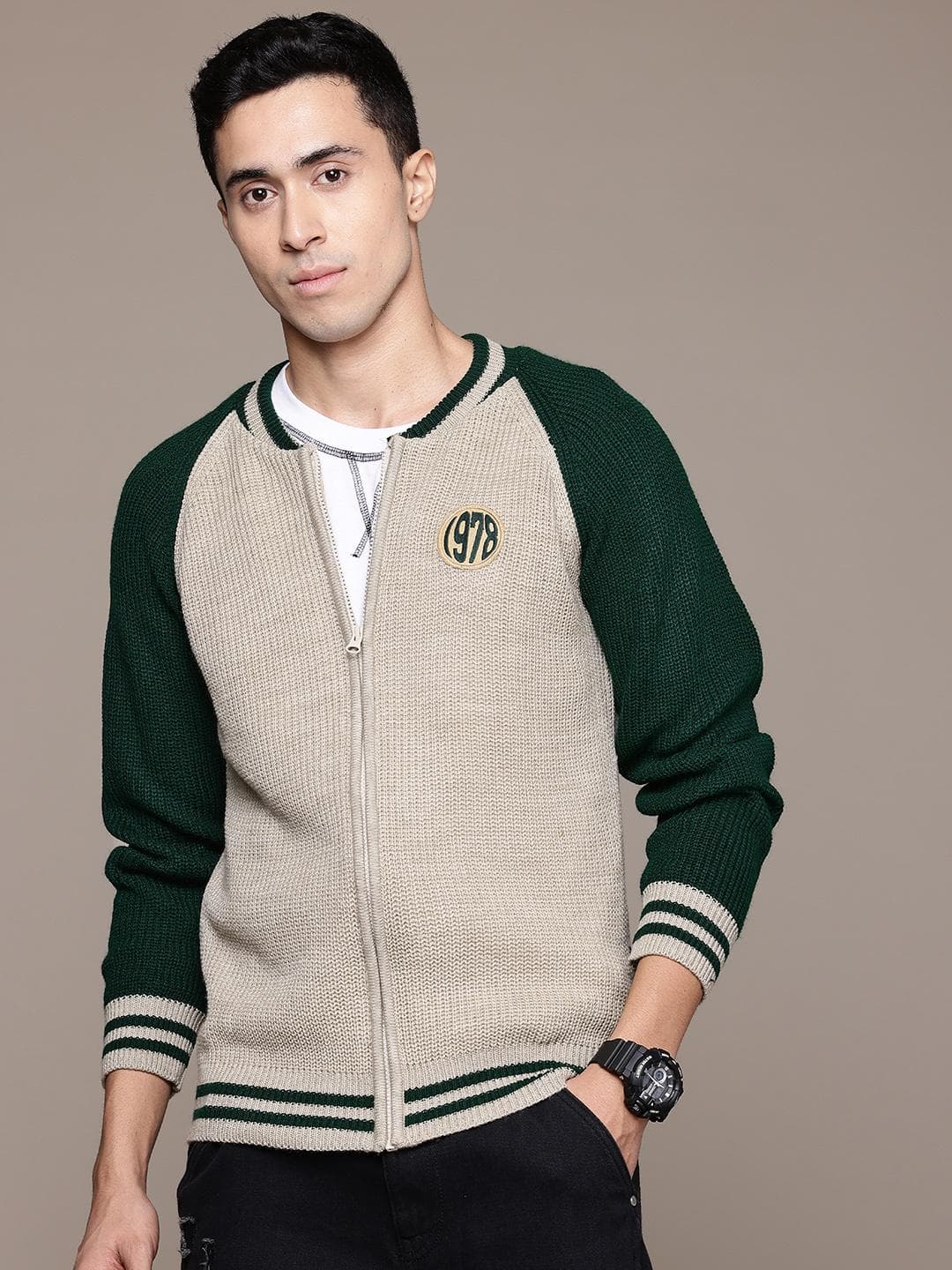 The Roadster Lifestyle Co. Ribbed Acrylic Cardigan