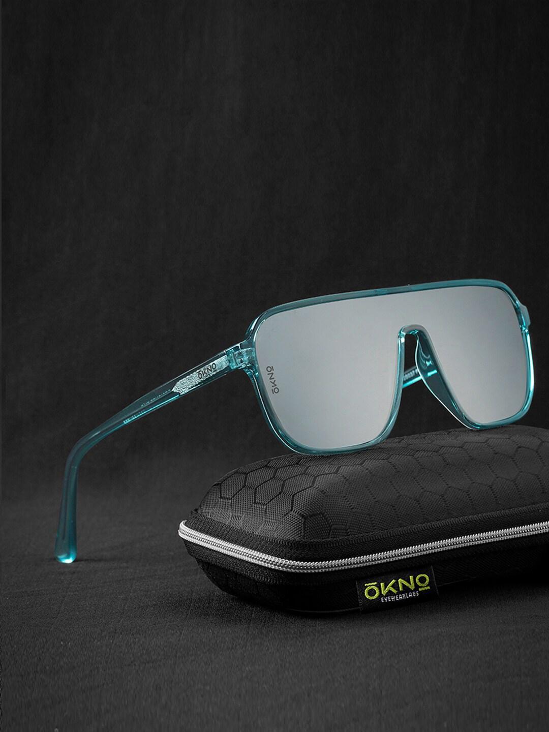Buy OKNO Polarised And UV Protected Lens Unisex Silver Oversized Sunglasses - - Accessories for Unisex