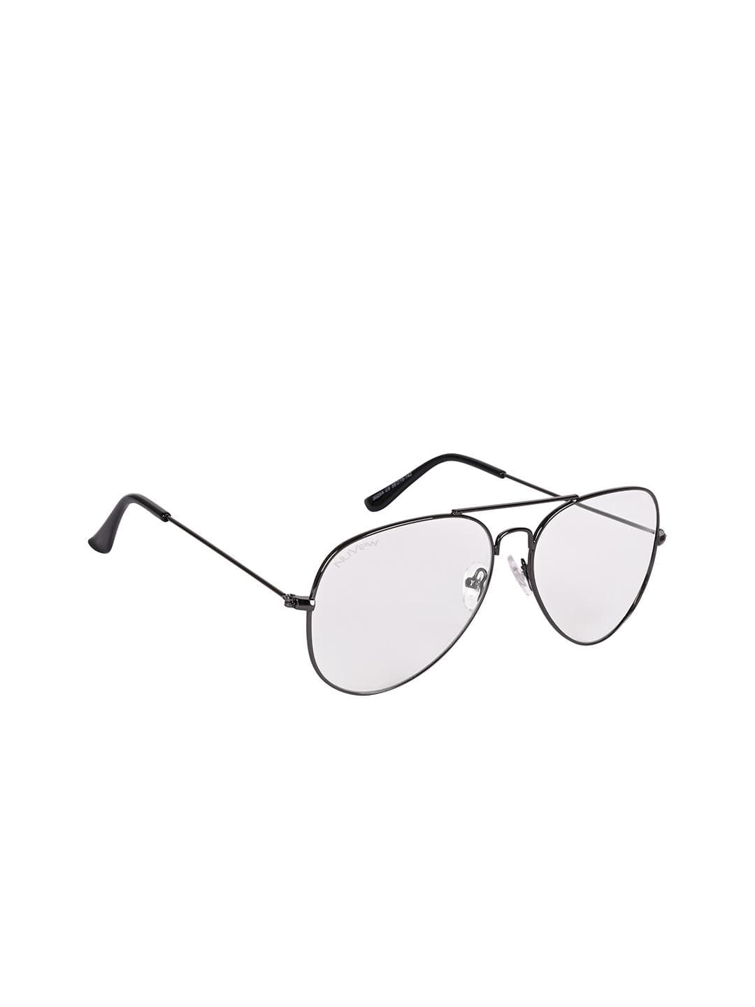Buy NuVew Unisex Aviator Sunglasses With UV Protected Lens ES_16582 32 NW 3025A CLR GUN AV - - Accessories for Unisex