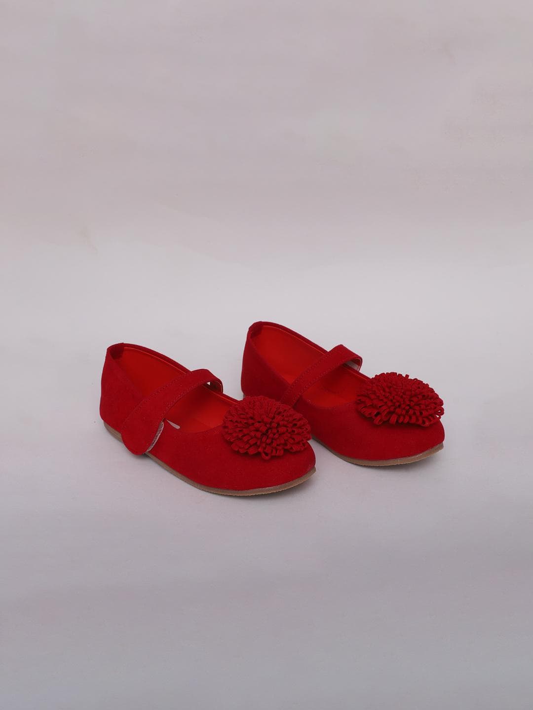 Buy Minesole Girls Round Toe Velvet Ballerinas - - Footwear for Girls