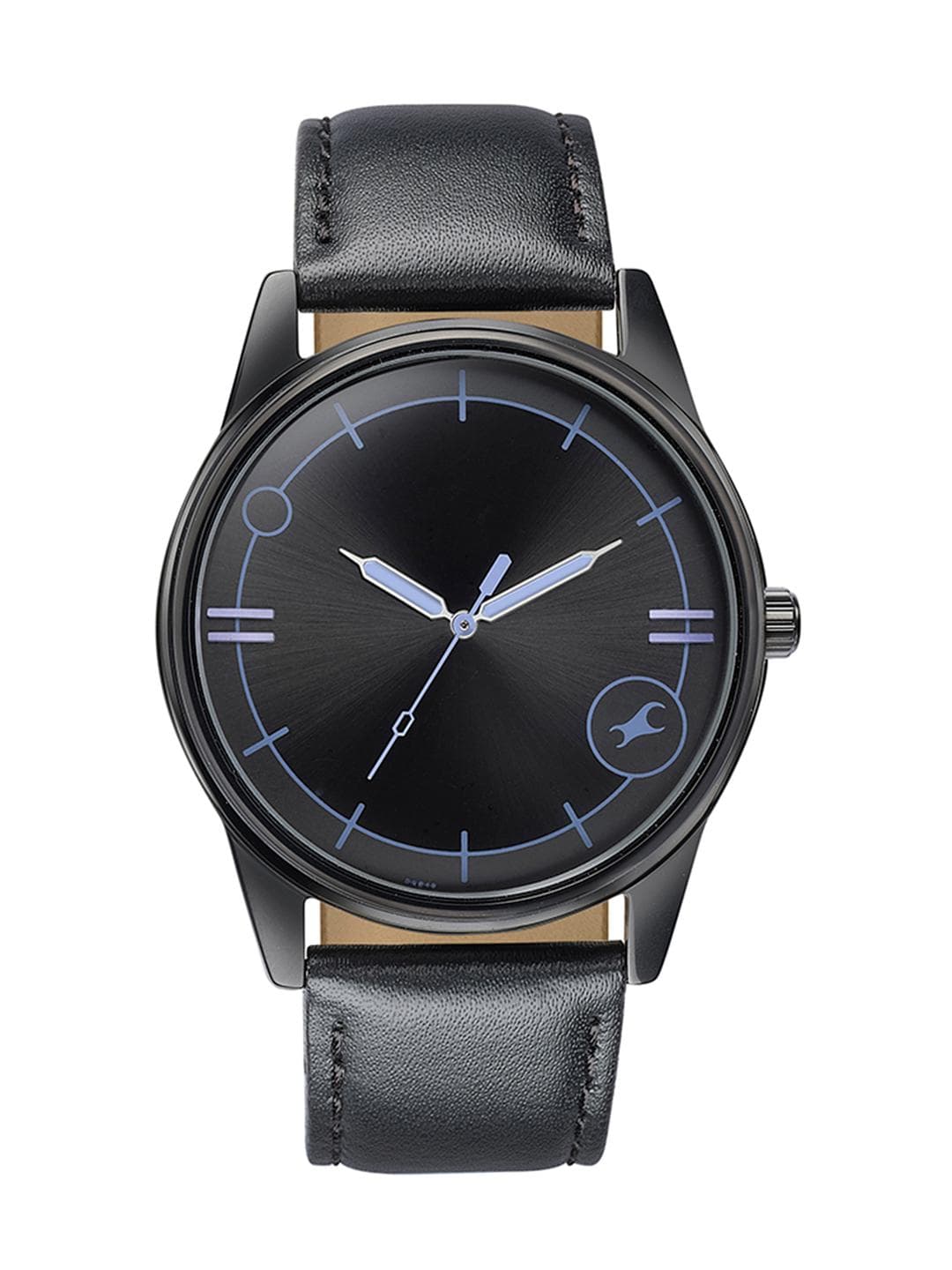 Buy Fastrack Men Grace Leather Analogue Watch 3305NL02 Black - - Accessories for Men