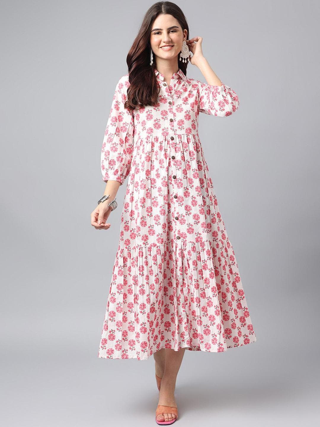 ANANDITA Women Floral Printed A-line Kurta
