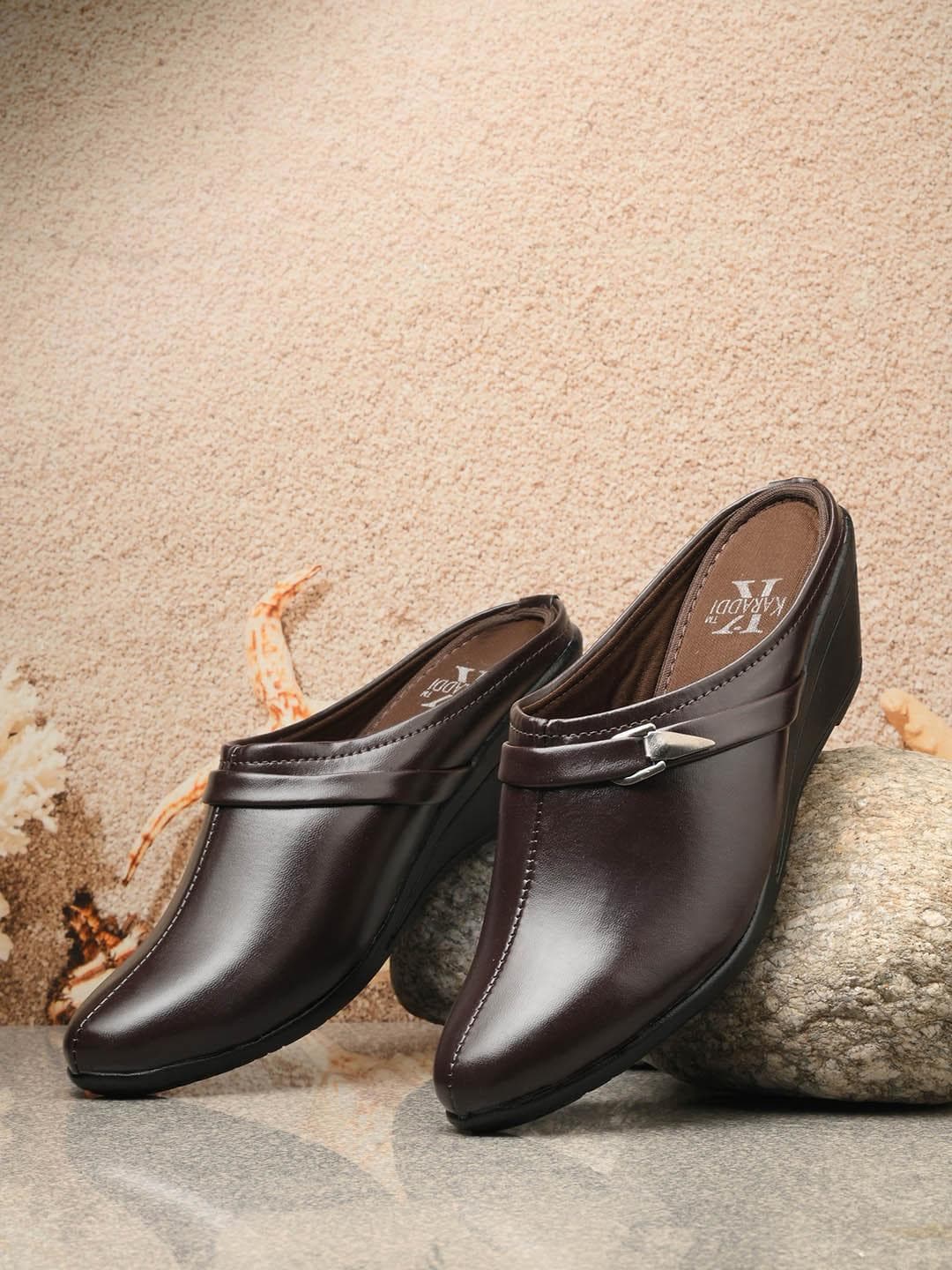 KARADDI Women Wedge Mules