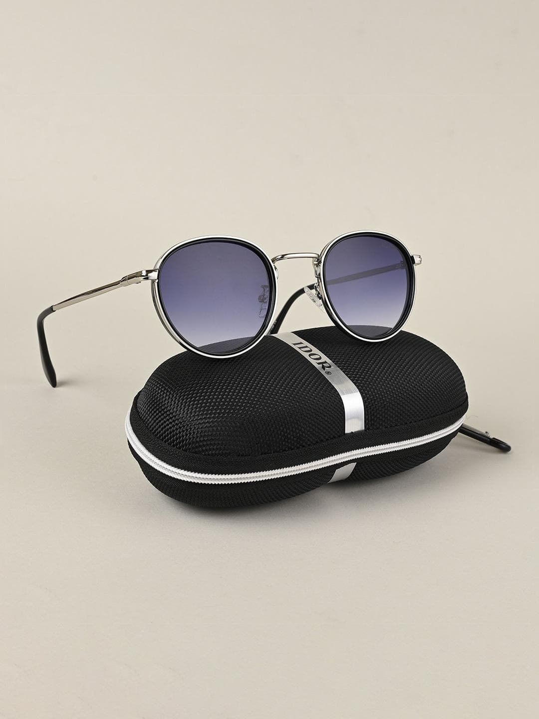 Buy IDOR Unisex Round Sunglasses With UV Protected Lens IDOR 3409 BLU - - Accessories for Unisex