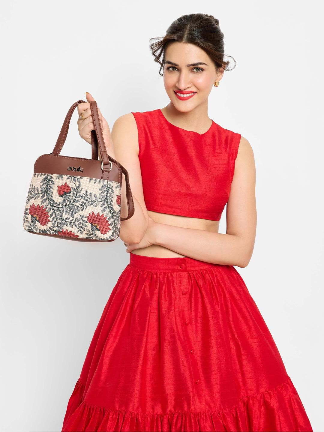 Buy ZOUK Floral Printed Structured Sling Bag - - Accessories for Women
