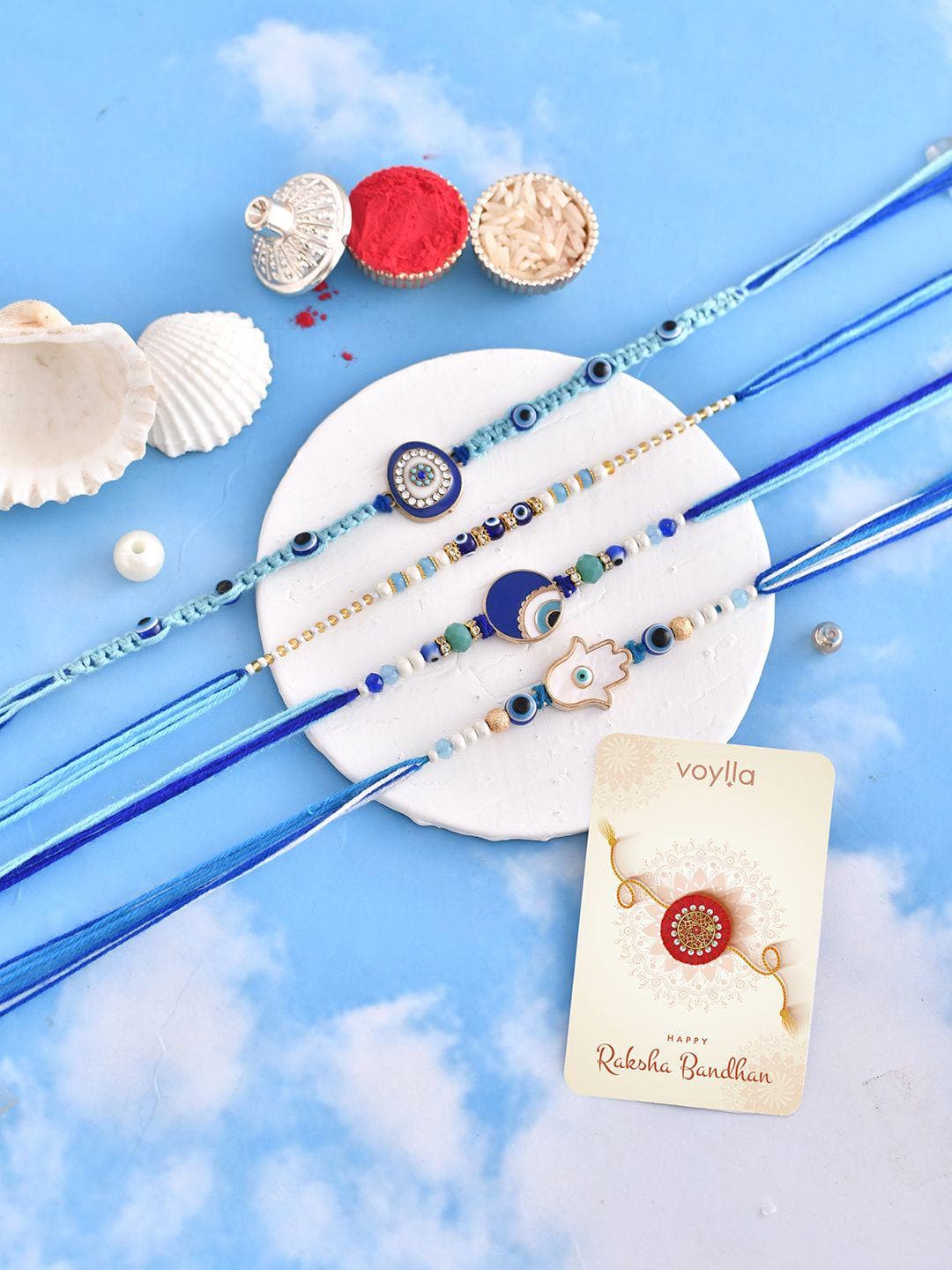 Buy Pack Of 4 Evil Eye Charms Men