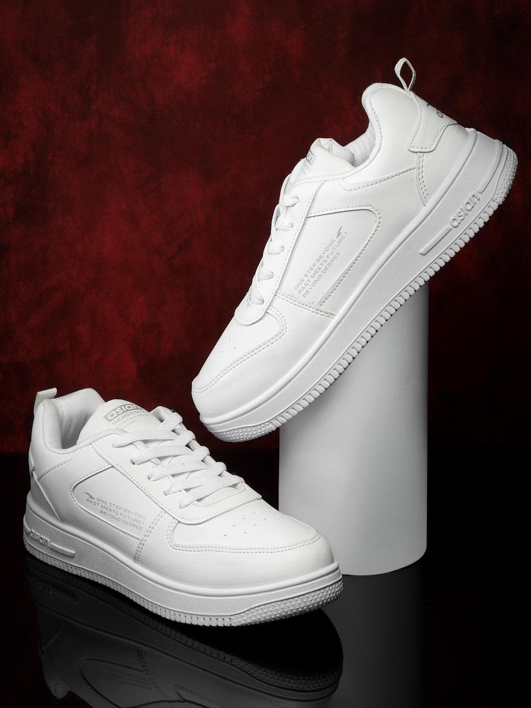 ASIAN Men Round Toe Comfort Insole Sneakers