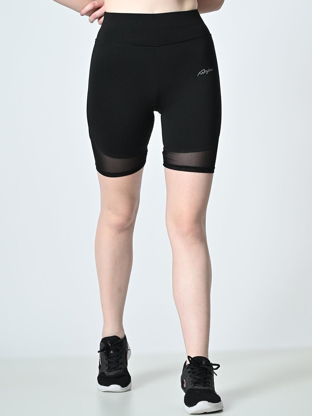 WAYLENE Women Skinny Fit High-Rise Training or Gym Sports Shorts