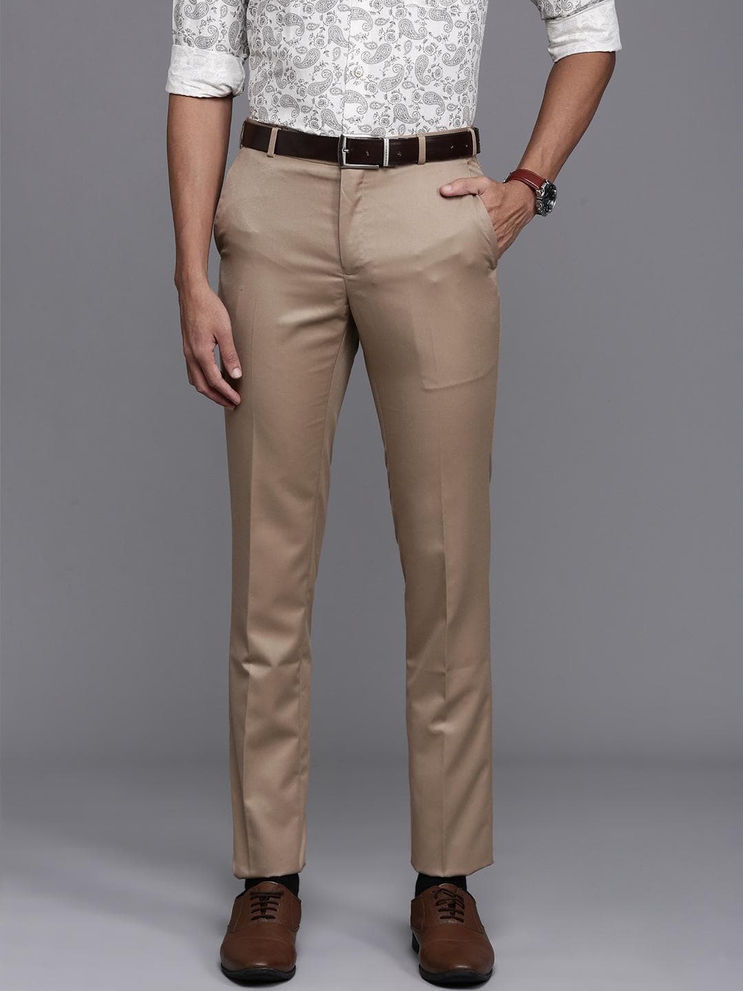 Raymond Men Slim Fit Formal Trousers