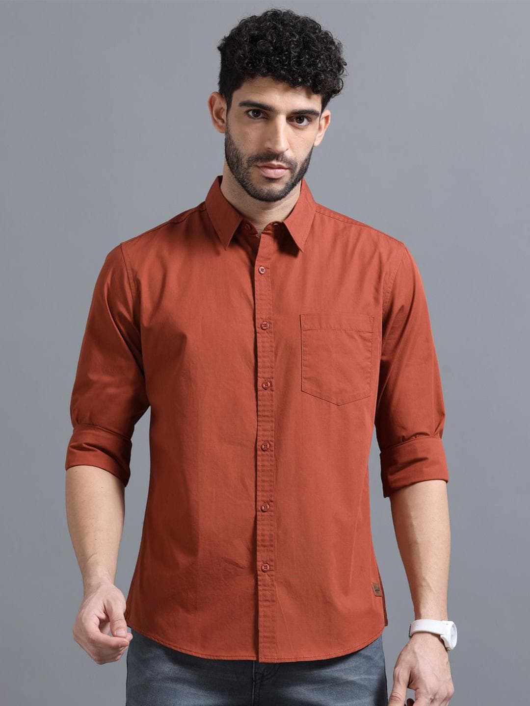 The Roadster Lifestyle Co Cotton Full Sleeve Shirts