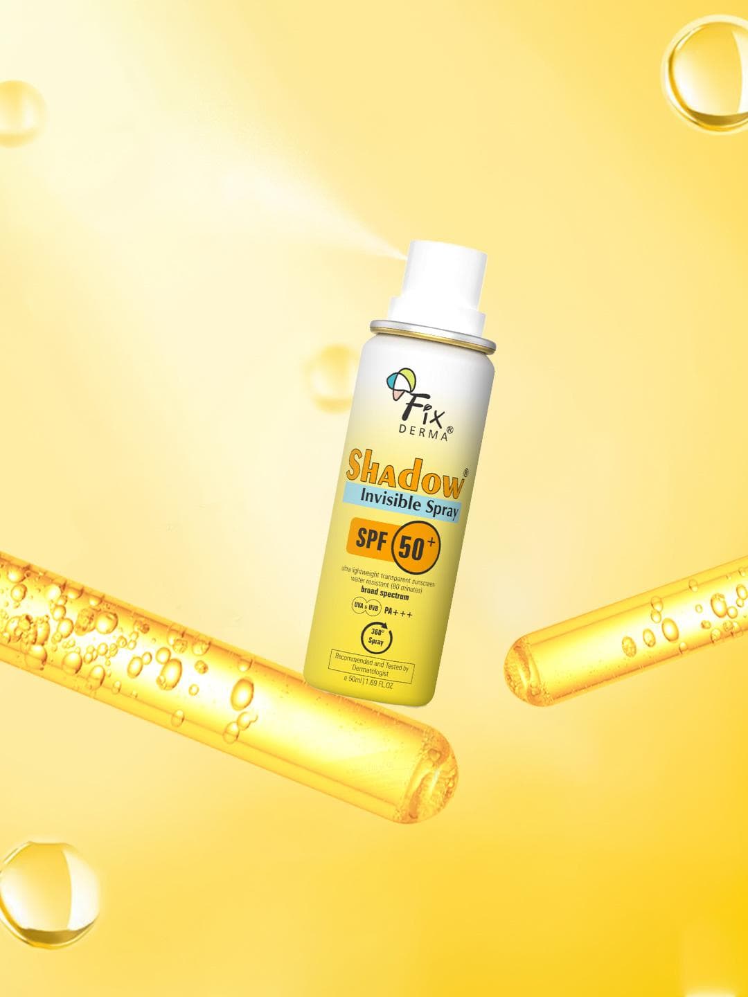 Buy FIXDERMA Shadow SPF 50+ PA+++ Invisible Spray Sunscreen Broad Spectrum UVA & UVB 50ml - - Personal Care for Unisex