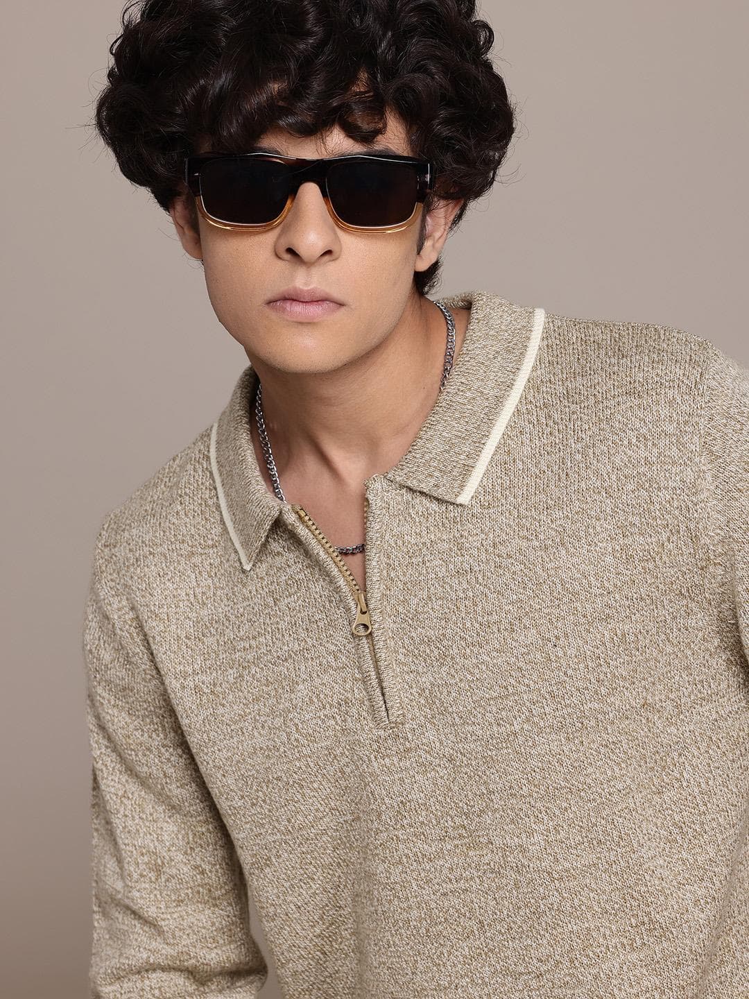 The Roadster Lifestyle Co. Long Sleeves Acrylic Sweater