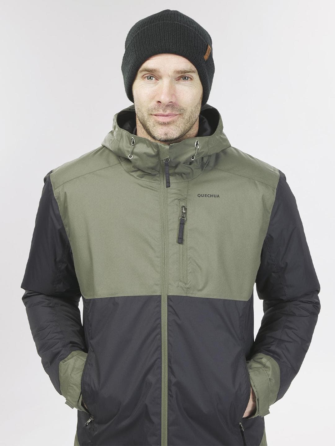 Decathlon Quechua - Men Green NH500 Waterproof Hiking Winter Jackets