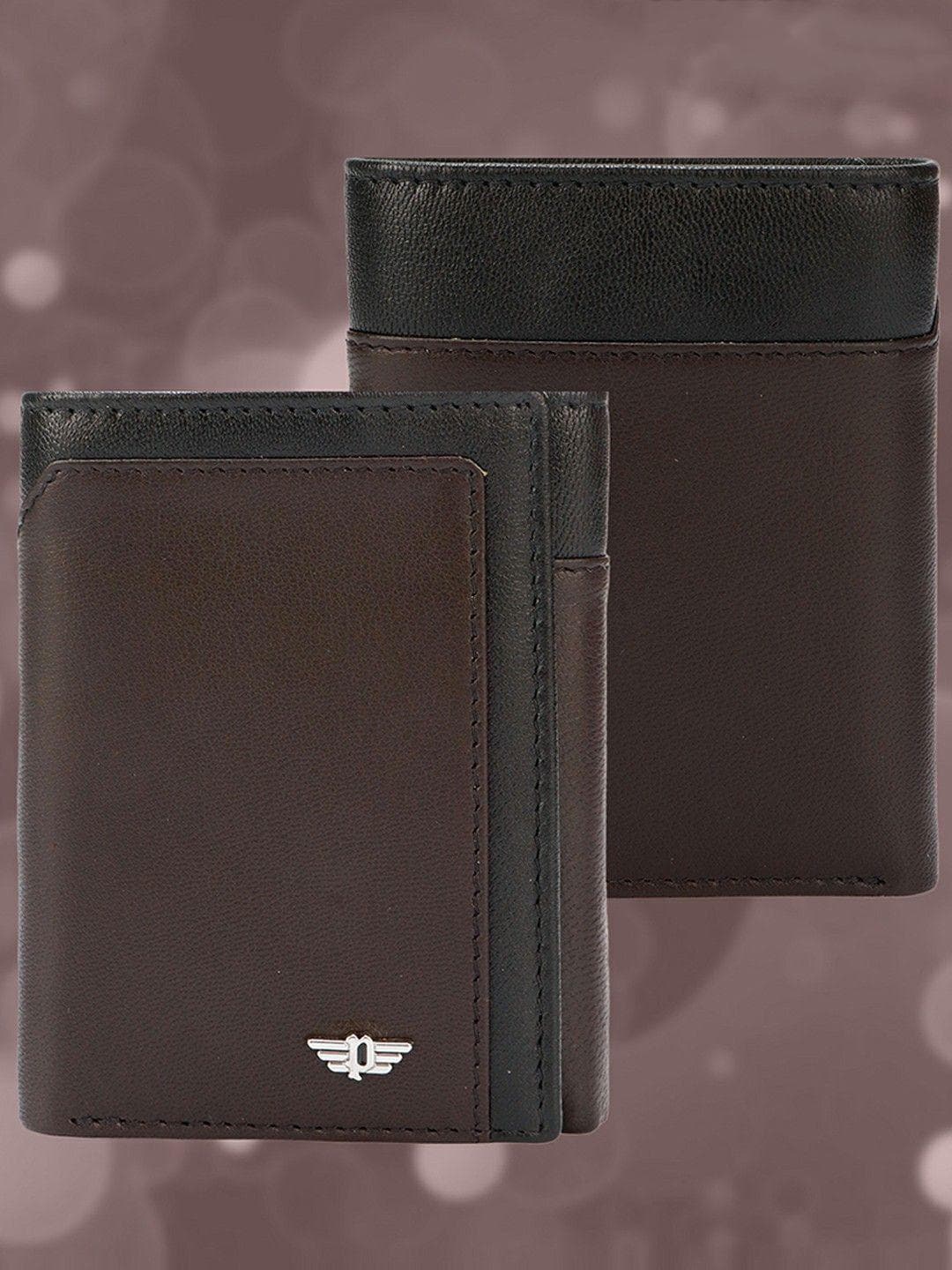 Police Men Leather Three Fold Wallet