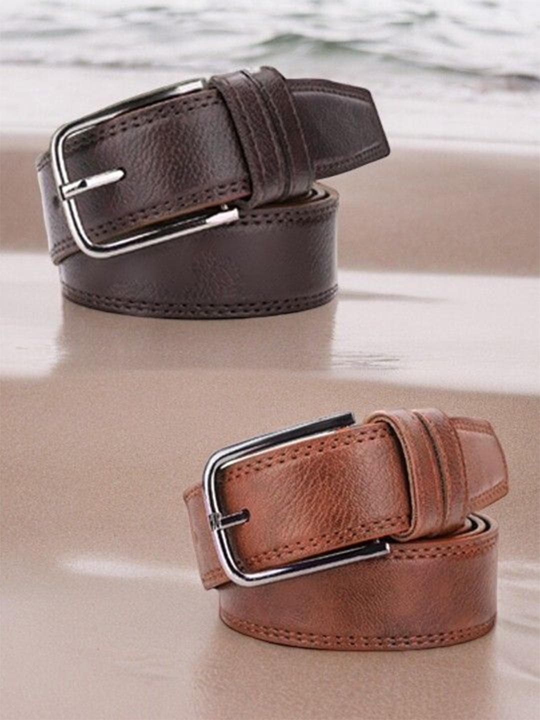 Buy The Roadster Lifestyle Co Men Set Of 2 Belts - - Accessories for Men