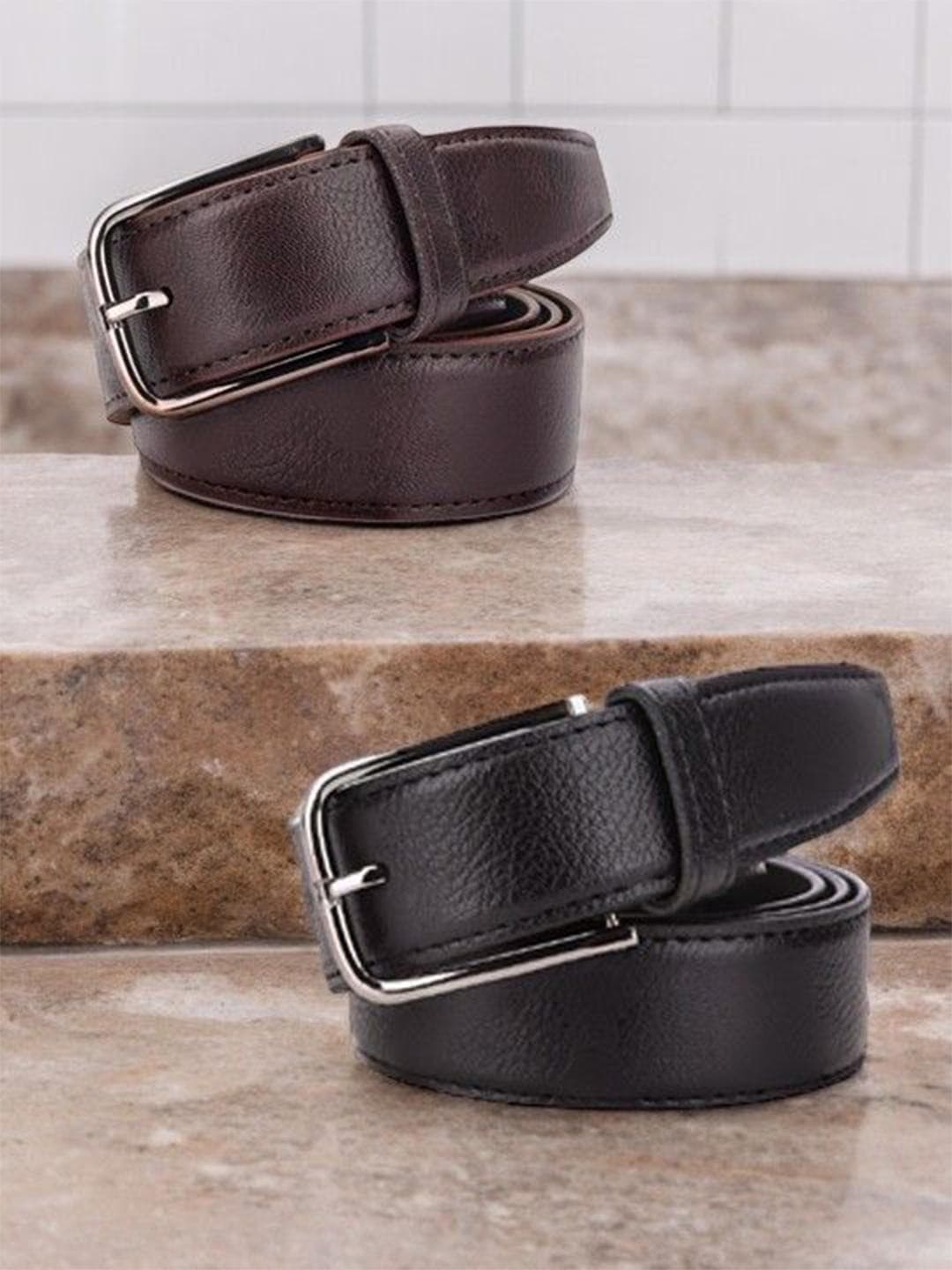 Buy The Roadster Lifestyle Co Men Set Of 2 Belts - - Accessories for Men