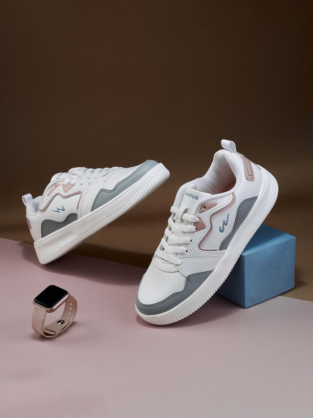 Campus Women OGL-06 Colourblocked PU Sneakers