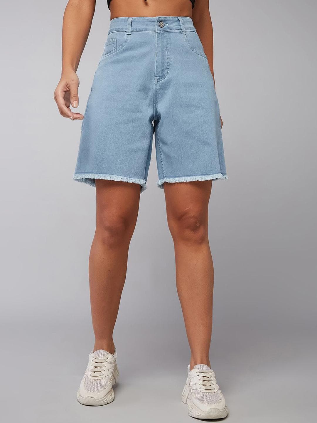 The Roadster Lifestyle Co High-Rise Denim Shorts