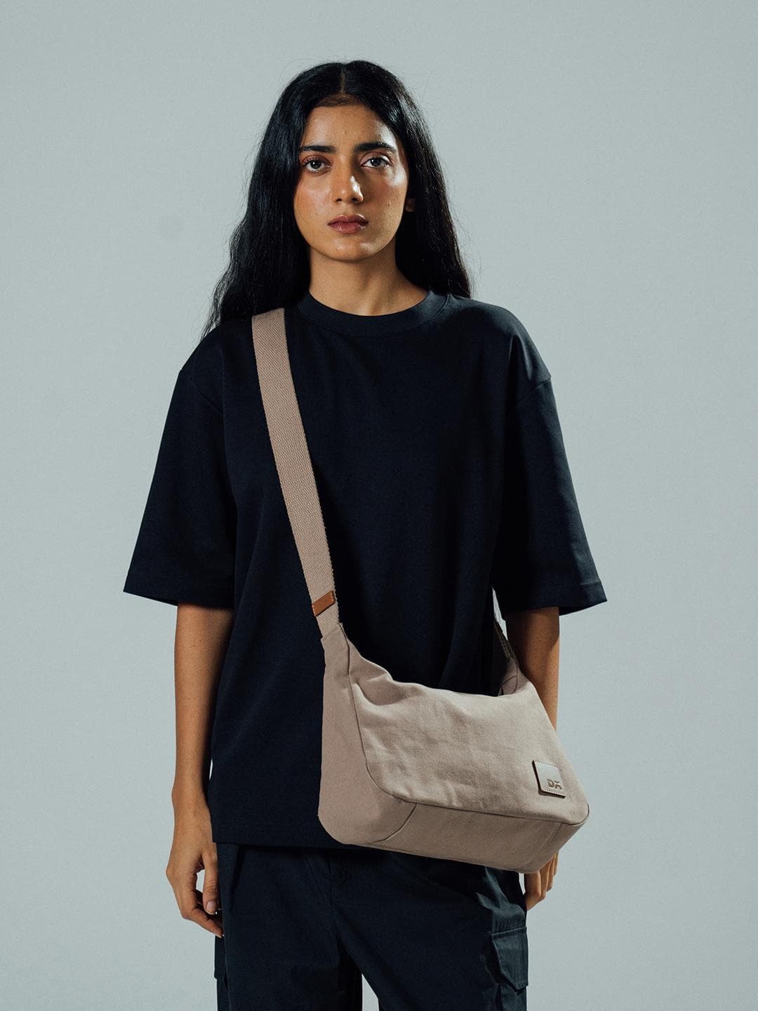 DailyObjects Khaki Beige March Crossbody Bag Regular
