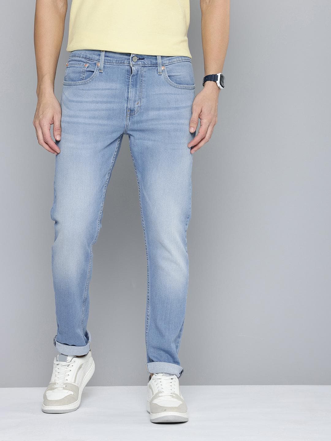 Levis Men 512 Slim Tapered Fit Heavy Fade Stretchable Jeans