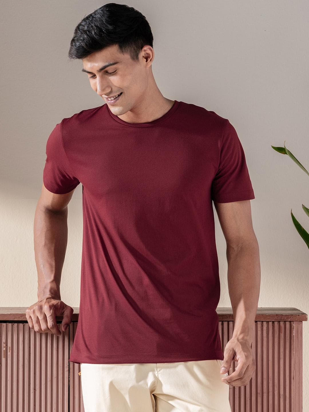 Buy DAMENSCH Ultralight Basic Crew Pure Cotton Lounge T Shirts - - Apparel for Men