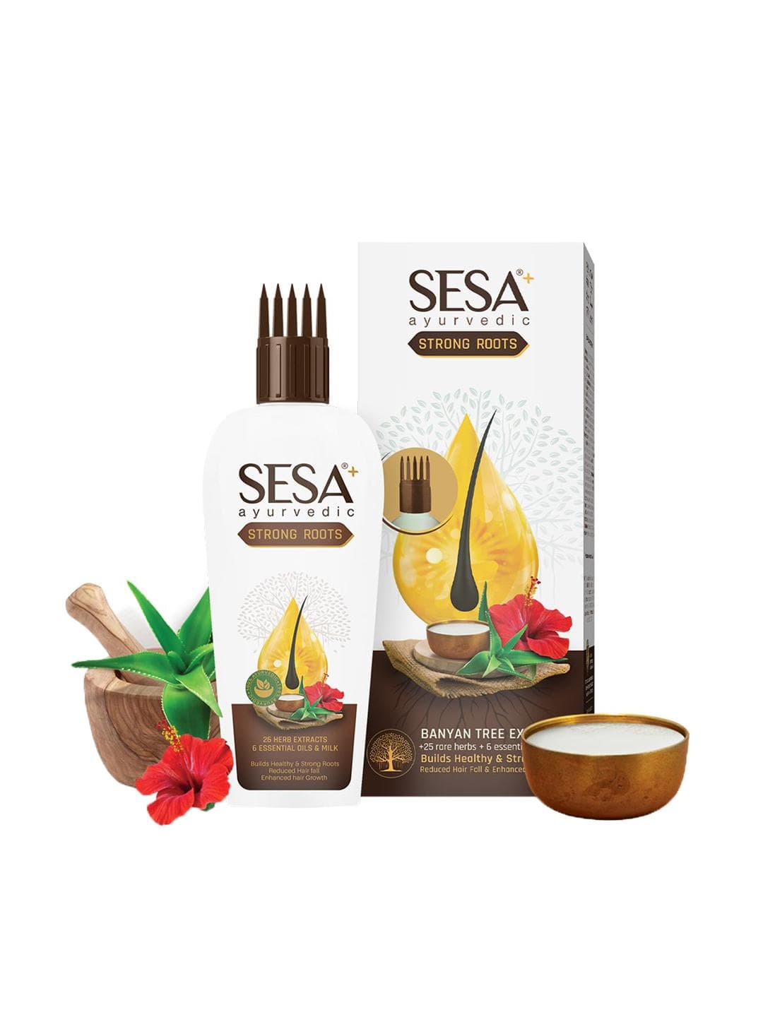 Buy Sesa Ayurvedic Strong Roots Hair Oil With Banyan Tree Extract 100ml - - Personal Care for Unisex