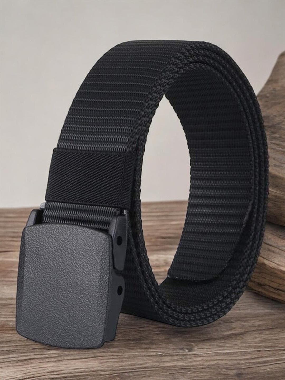 Buy The Roadster Lifestyle Co Men Textured Casual Belt - - Accessories for Men
