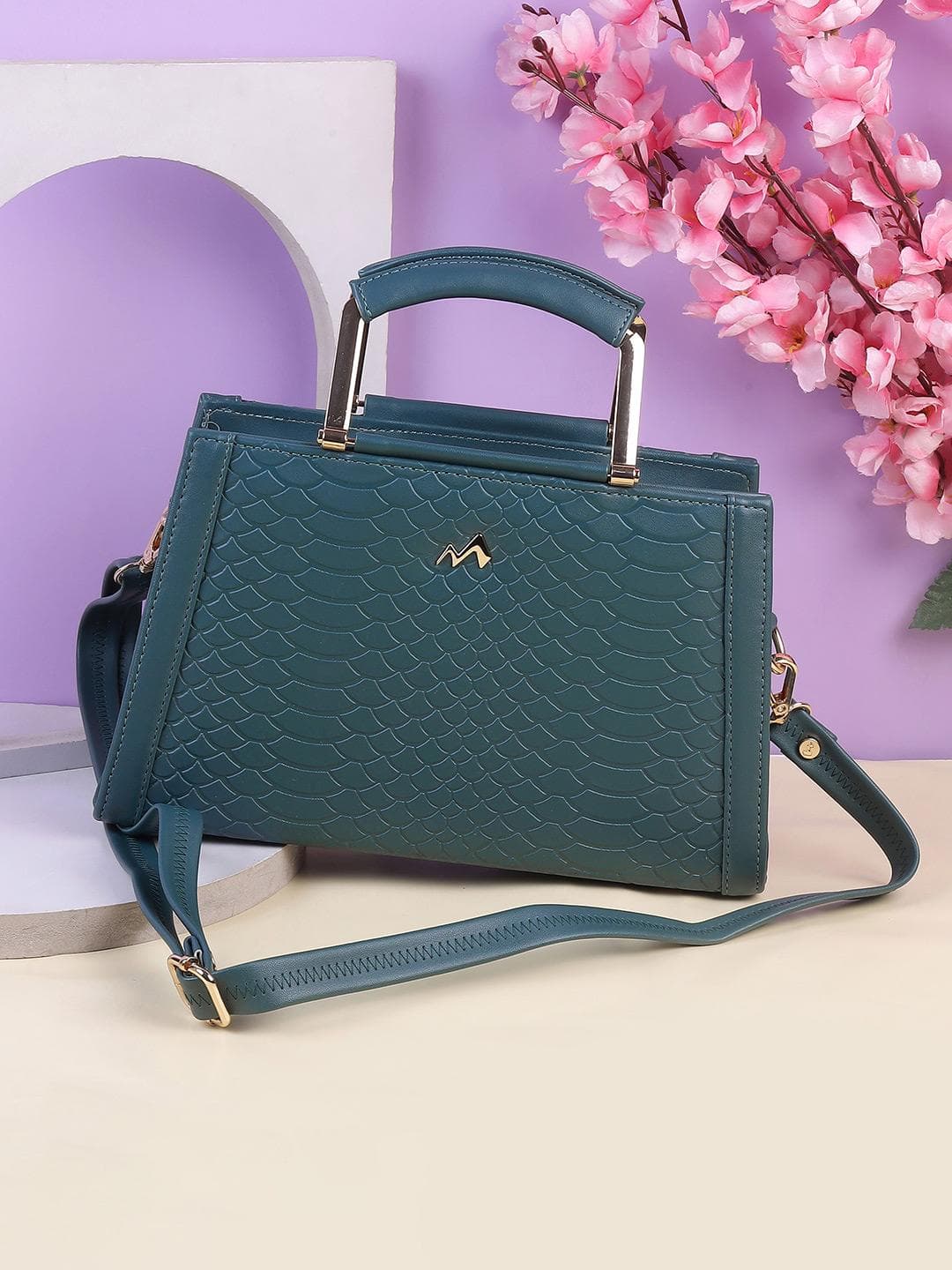 Buy Metro Colourblocked Structured Handheld Bag - - Accessories for Women