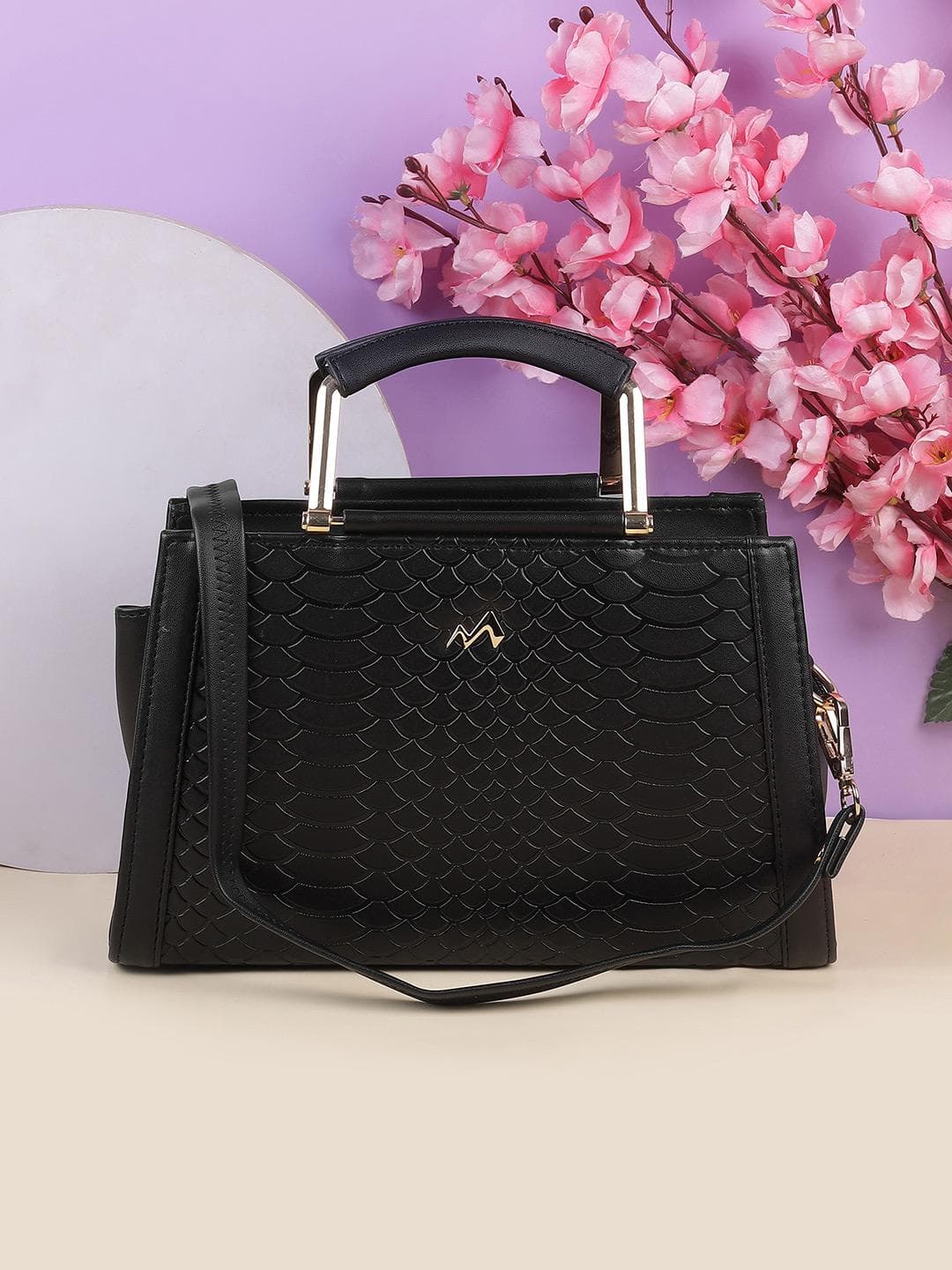 Buy Metro Textured Structured Handheld Bag With Quilted - - Accessories for Women