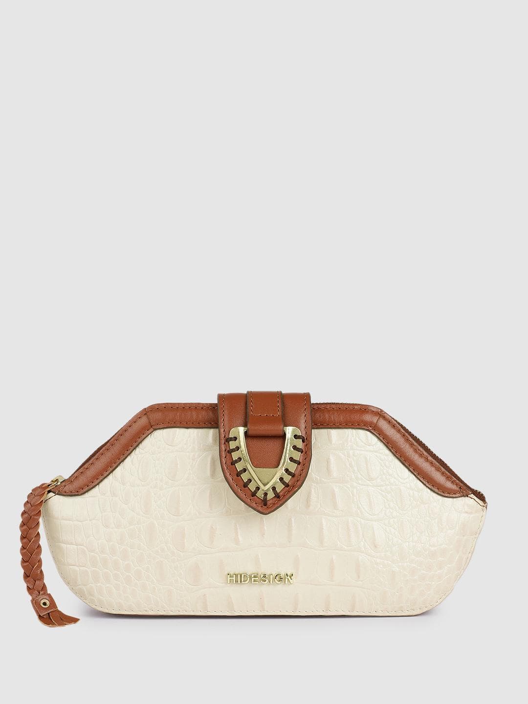Hidesign Liya Textured Animal Print Purse Clutch