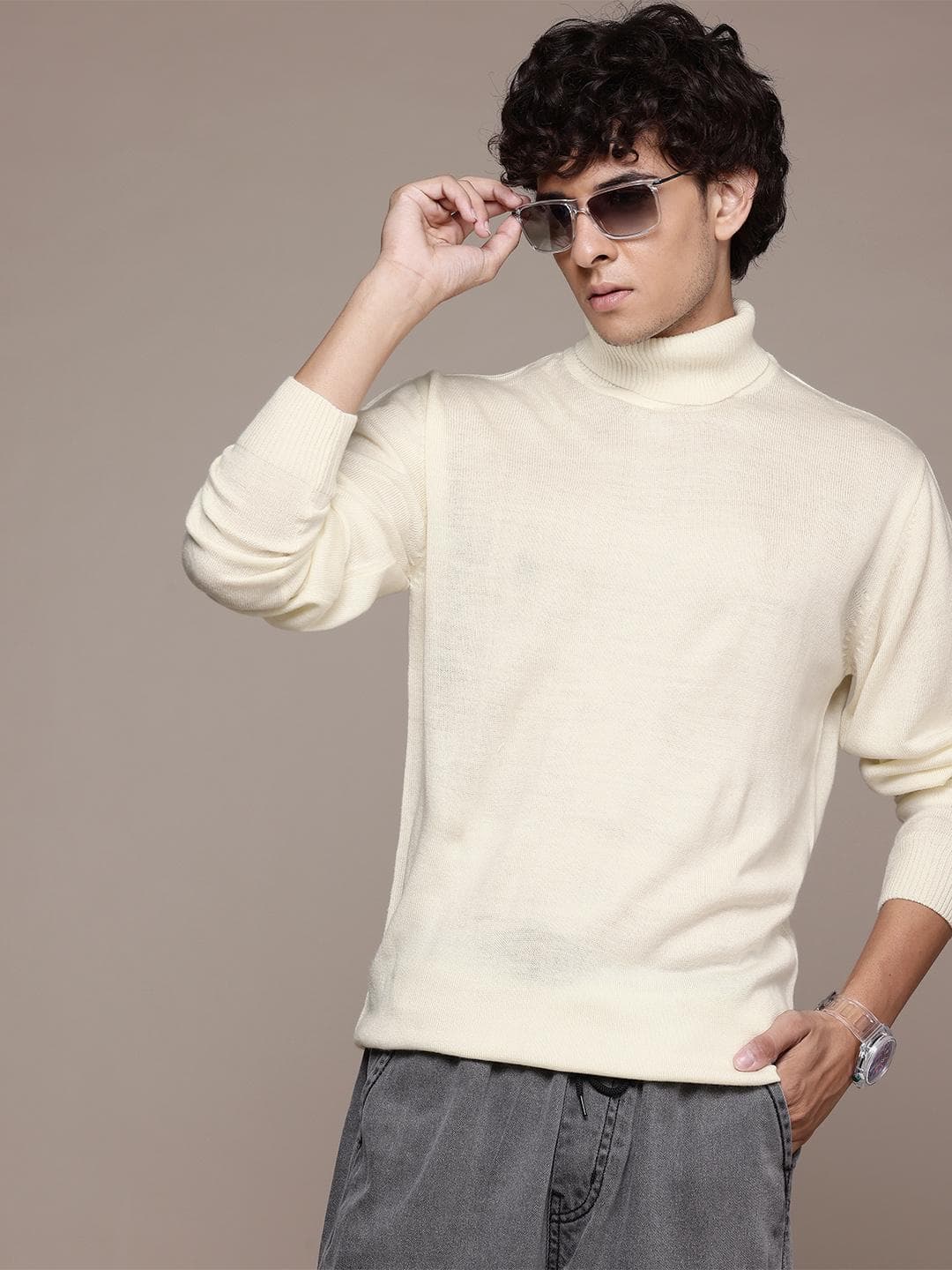 Roadster Men Turtle Neck Pullover