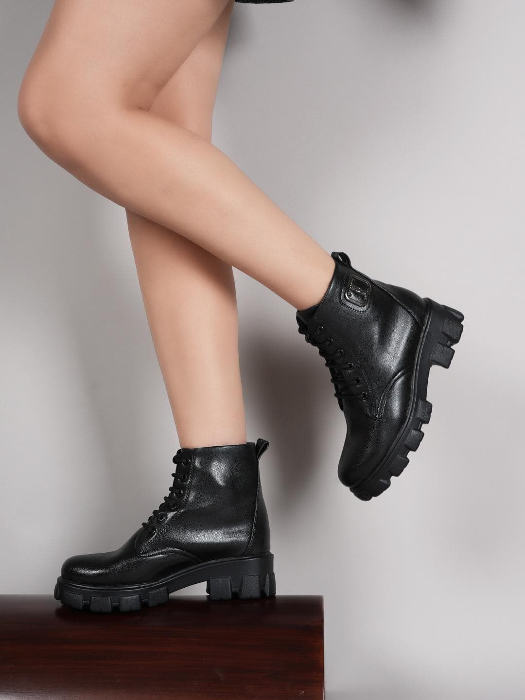 Buy The Roadster Lifestyle Co Women Block Heeled Chunky Boots - - Footwear for Women