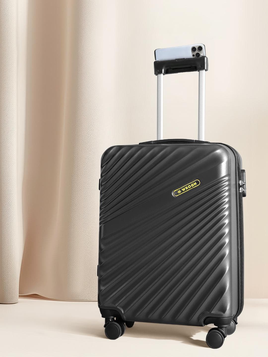 WROGN Maverick 8 Wheel Hard Cabin Trolley Suitcase - 20 Inch - 44L