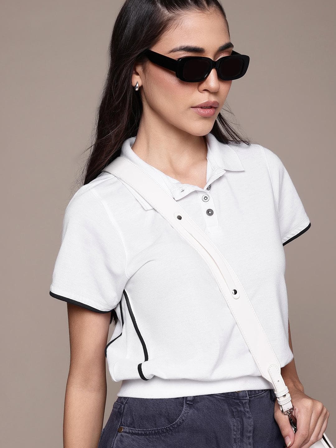 Roadster Striped Polo Collar T-shirt