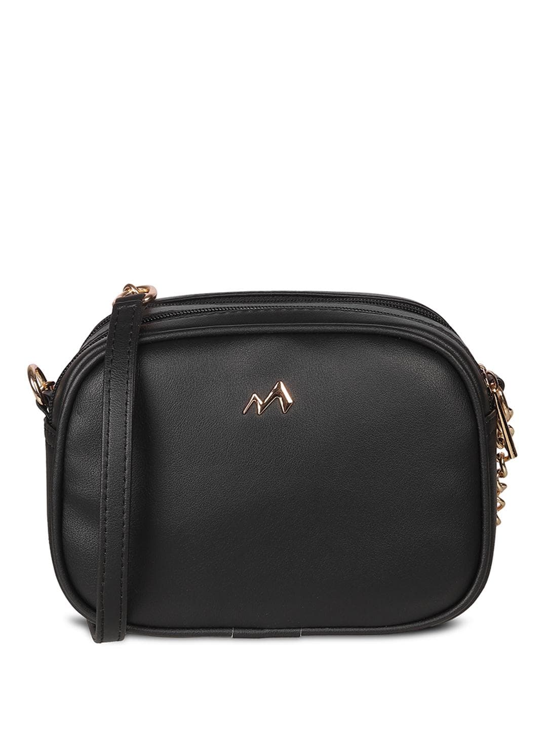 Metro Women Structured Sling Bag with Applique