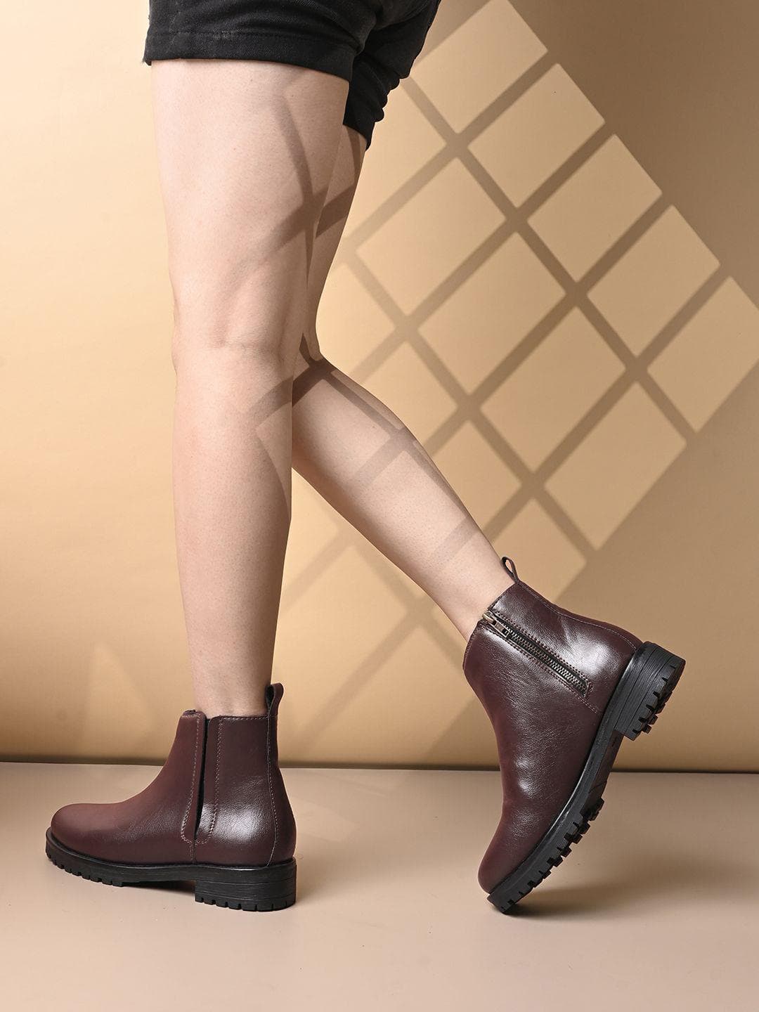Buy The Roadster Lifestyle Co Women Block Heeled Boots - - Footwear for Women