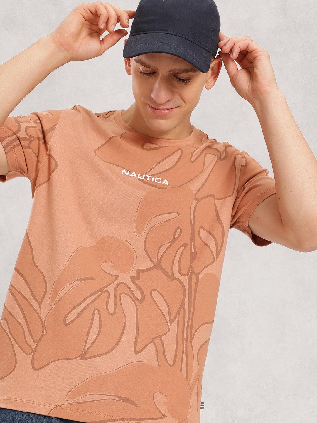 Nautica Men Floral Printed T-shirt