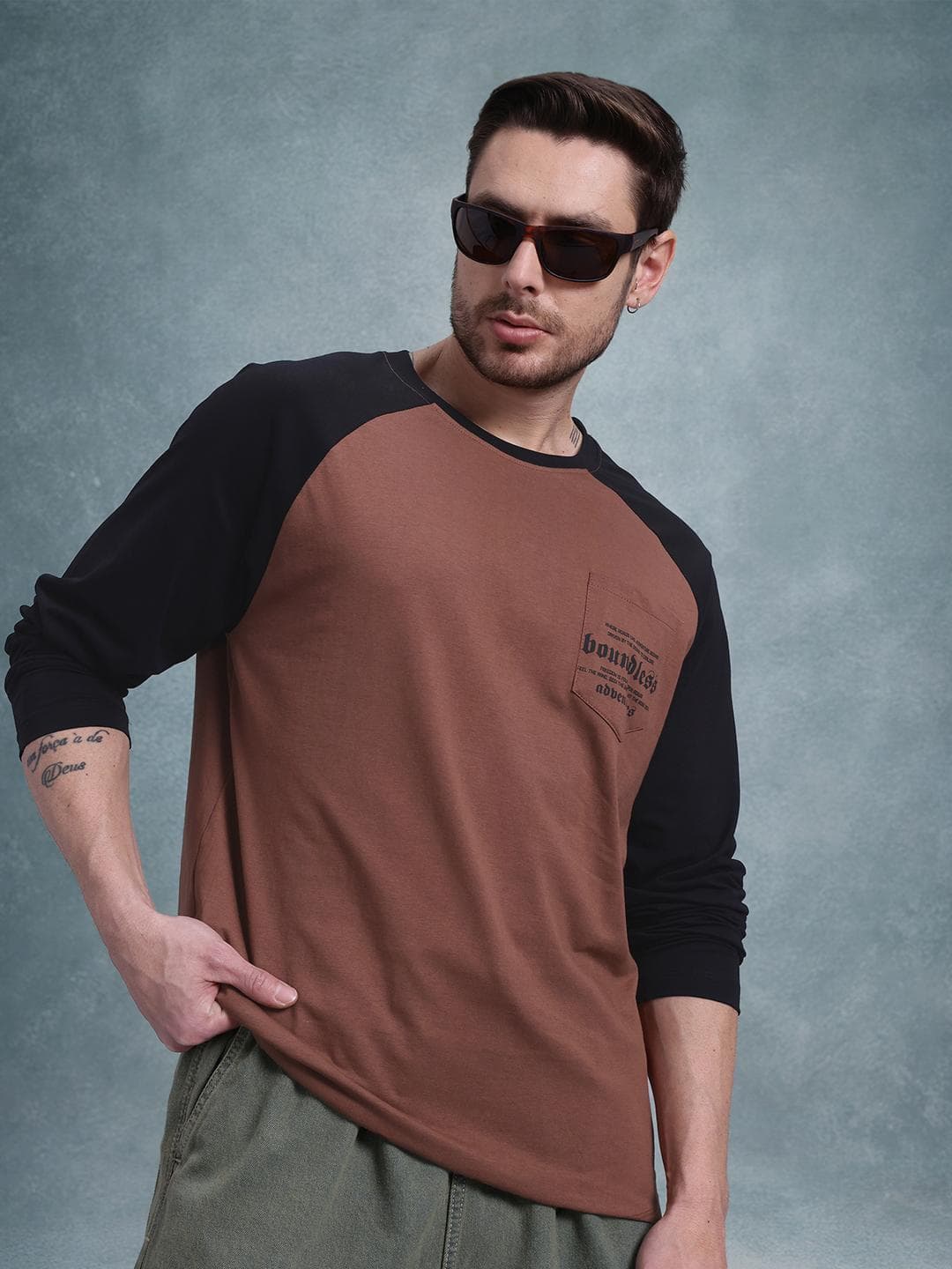 The Roadster Life Co. Men Pure Cotton Relaxed Fit T-shirt