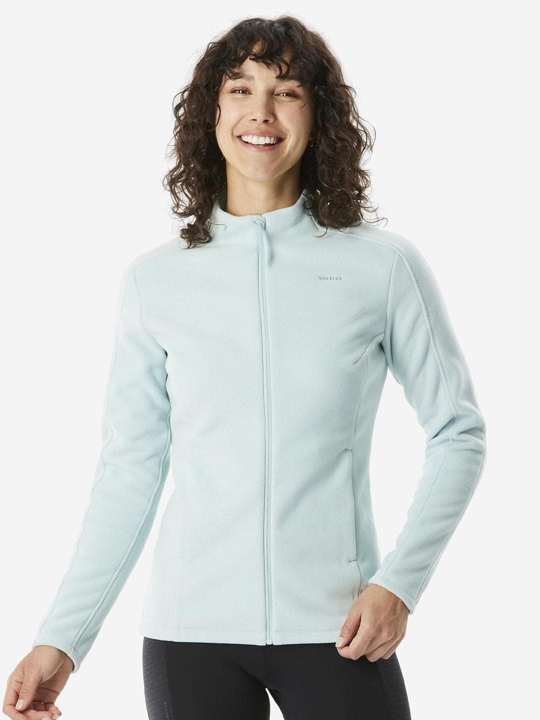 Decathlon Quechua - Women Light Green MH500 Breathable Mountain Hiking Fleece Jacket
