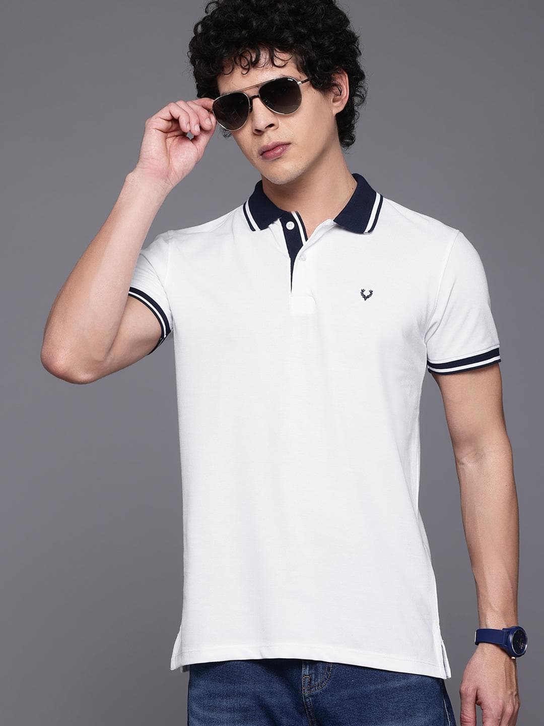 Allen Solly Men Polo Collar T-shirt