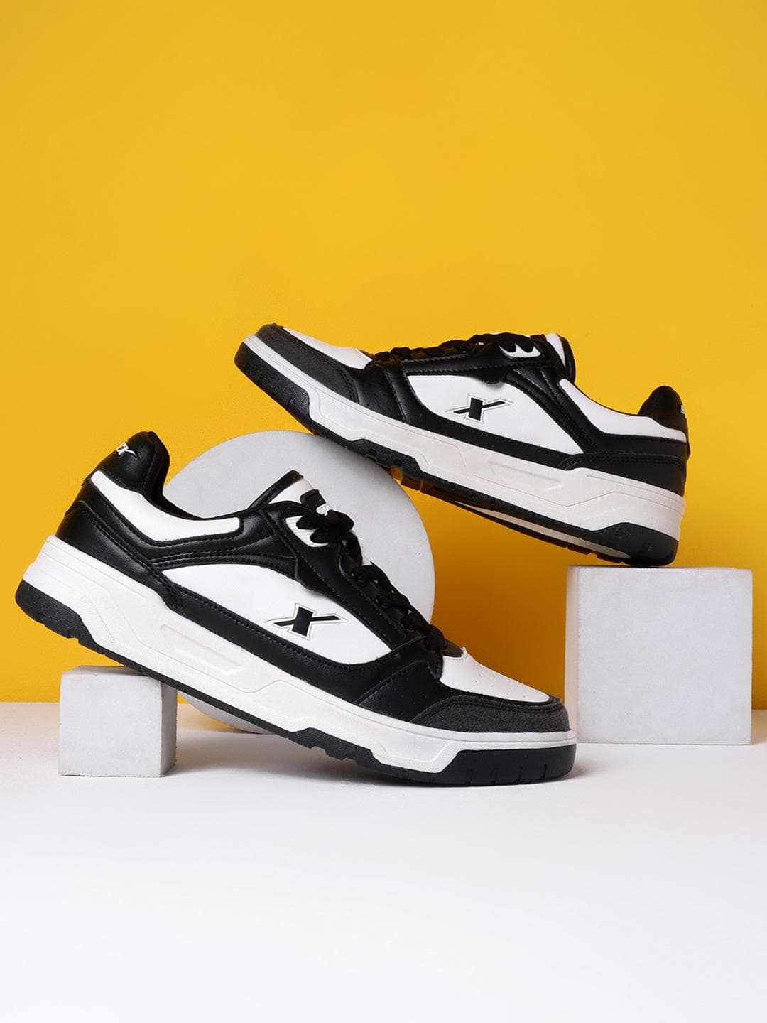 Sparx Men PU Round Toe Lace-Ups Sneakers Casual Shoes
