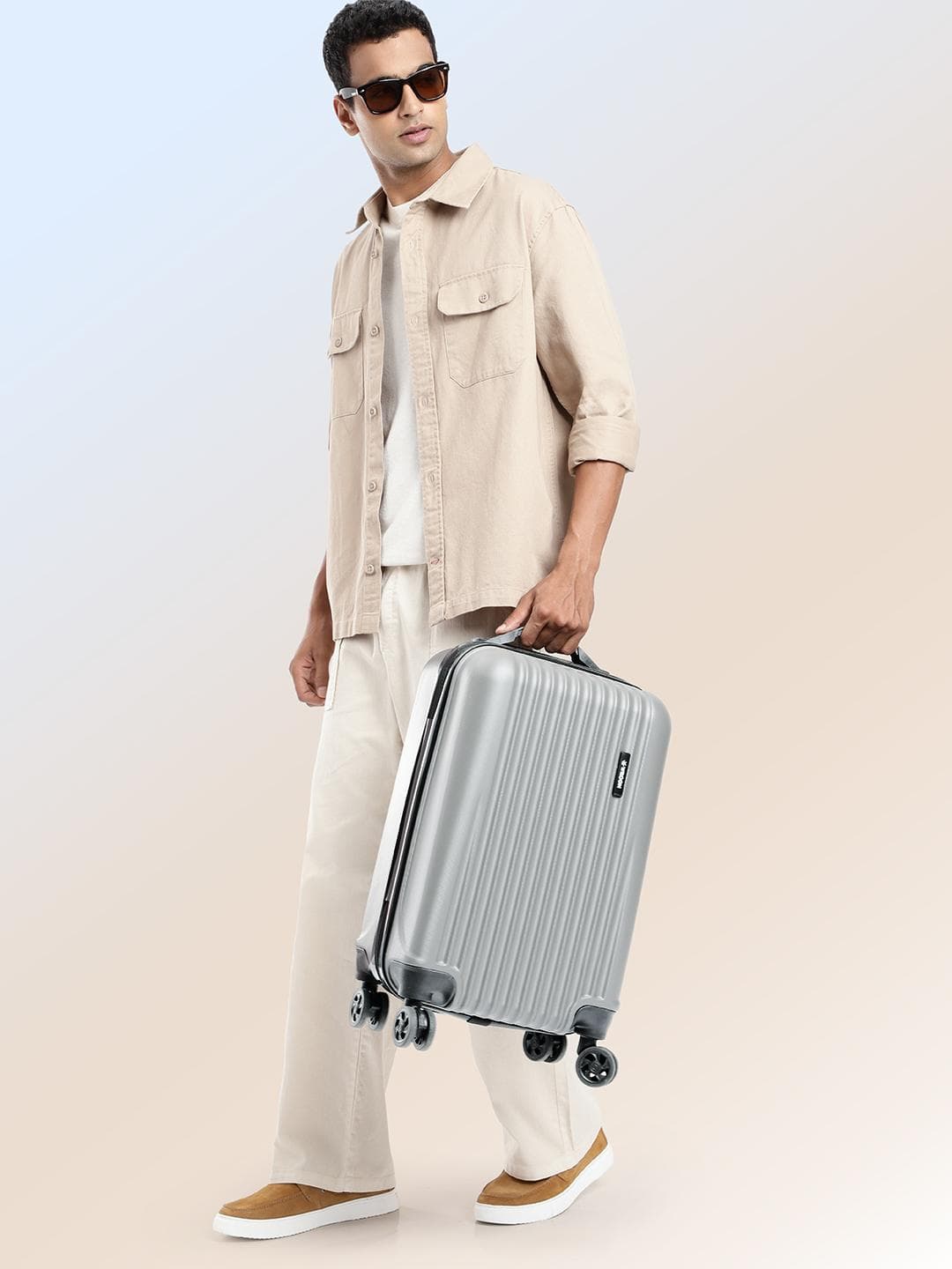 Buy WROGN Unisex Hard Shell Cabin Trolley Suitcase 35.6L - - Accessories for Unisex