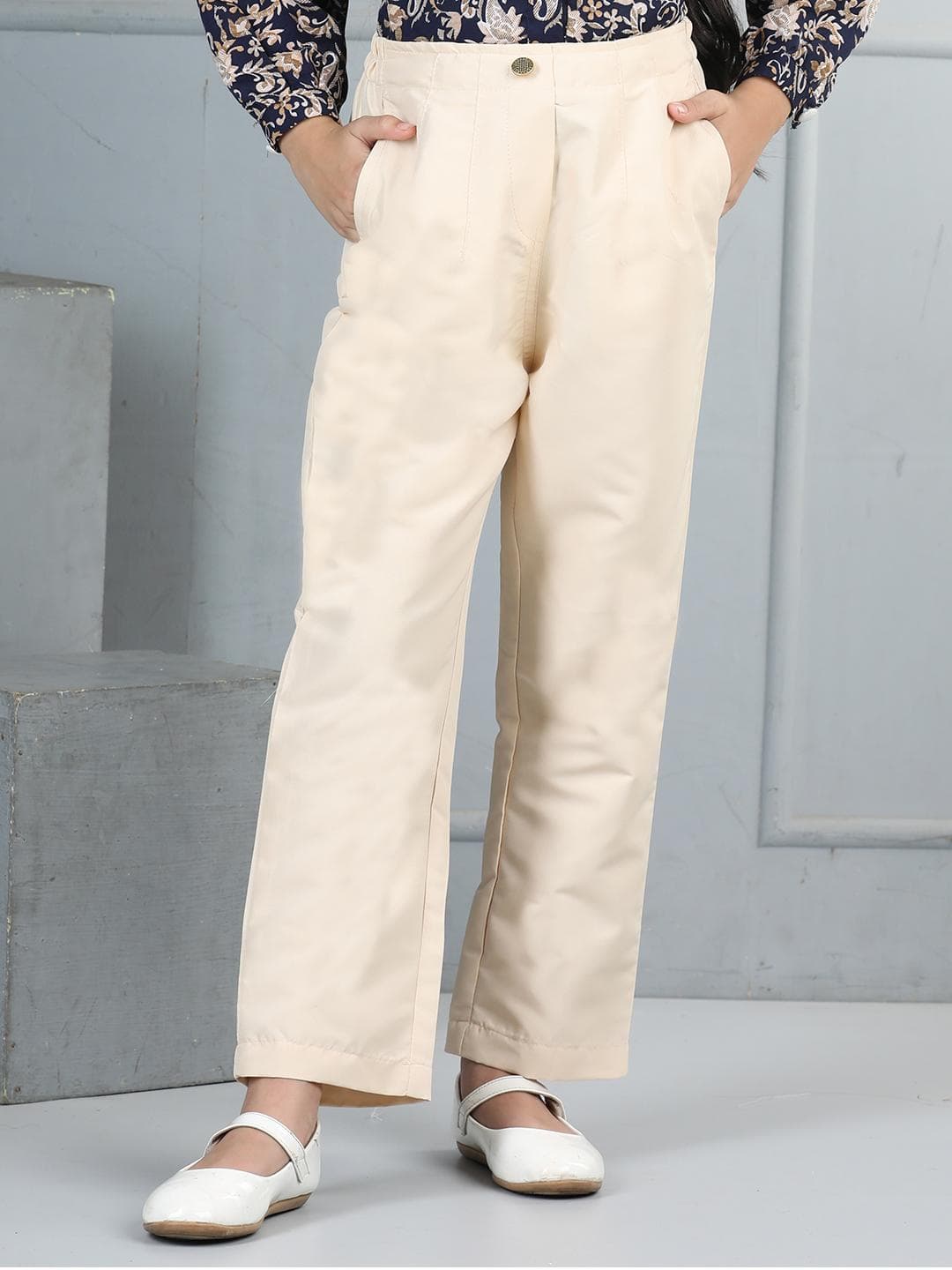 Cutiekins Girls Mid-Rise Regular-Fit Trousers
