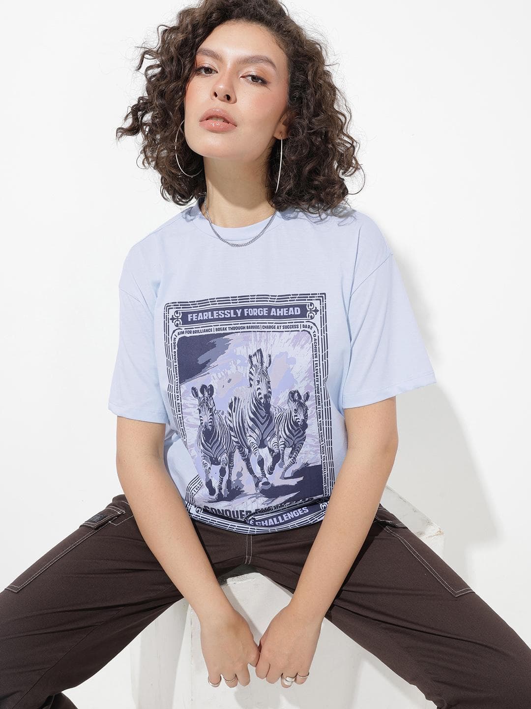 The Roadster Life Co. Graphic Printed Oversized T-shirt