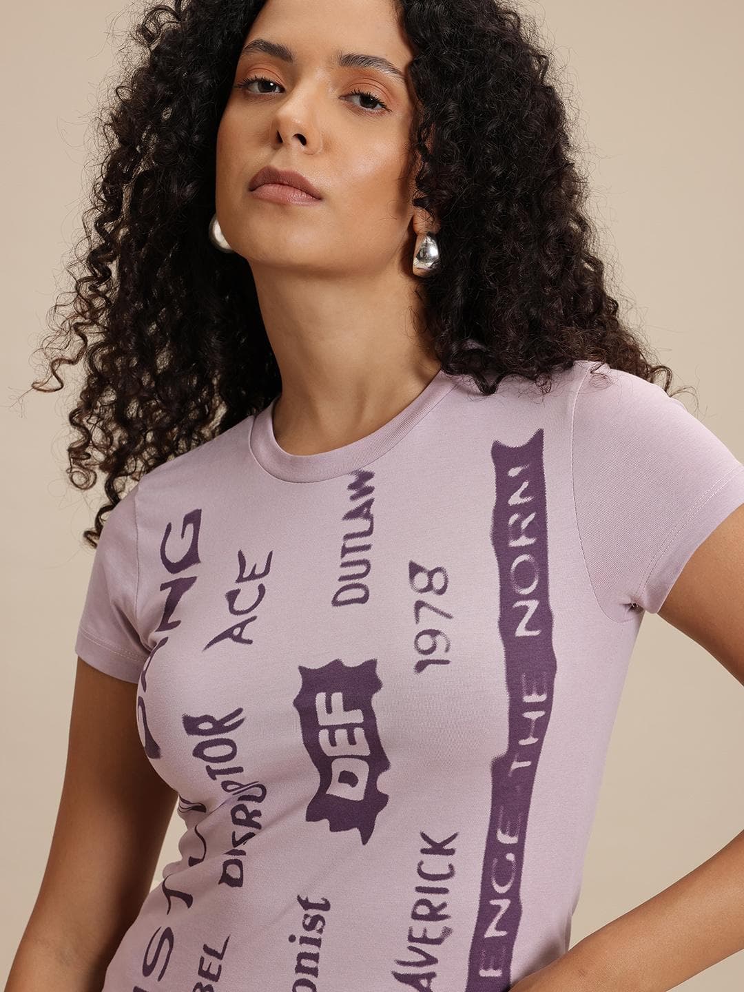 The Roadster Life Co. Typography Printed T-shirt
