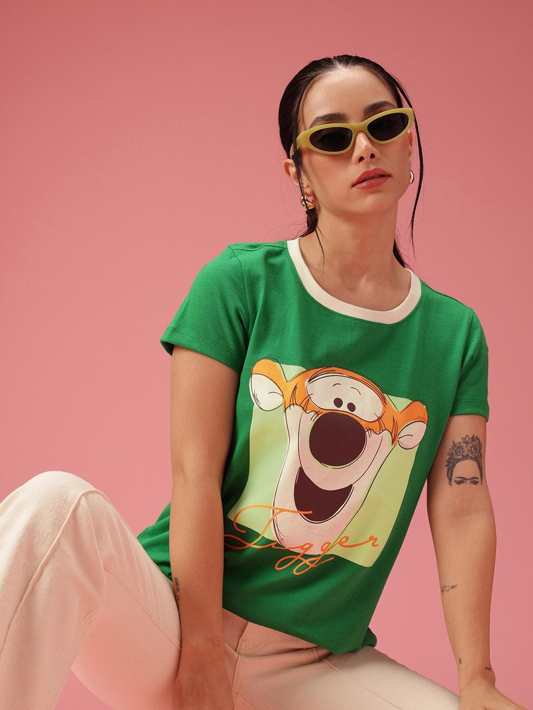 DressBerry Winnie The Pooh Printed Regular T-shirt