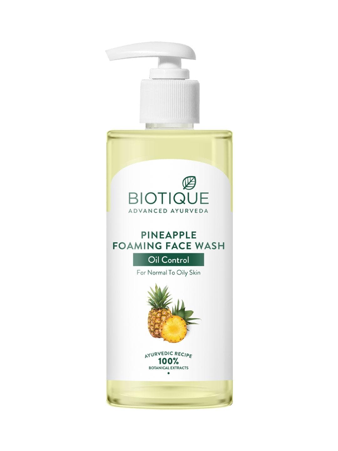 Buy Biotique Pineapple Oil Control Foaming Face Wash For Oily Skin 300ml - - Personal Care for Unisex