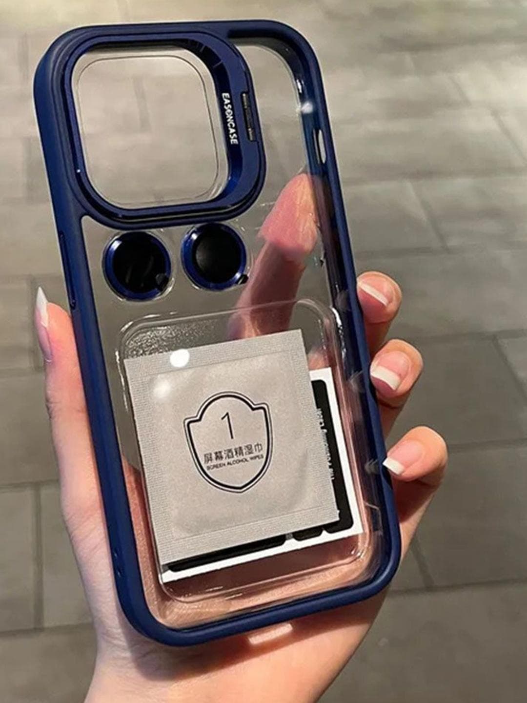 Luxury Kase Solid iPhone 16 Metal Ring Protector Back Case